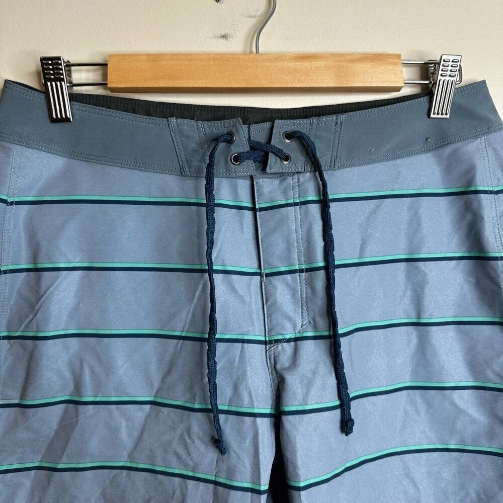 Patagonia Board Shorts Mens 30 Hydropeak Outdoor Striped Beach Stretch Swim Surf